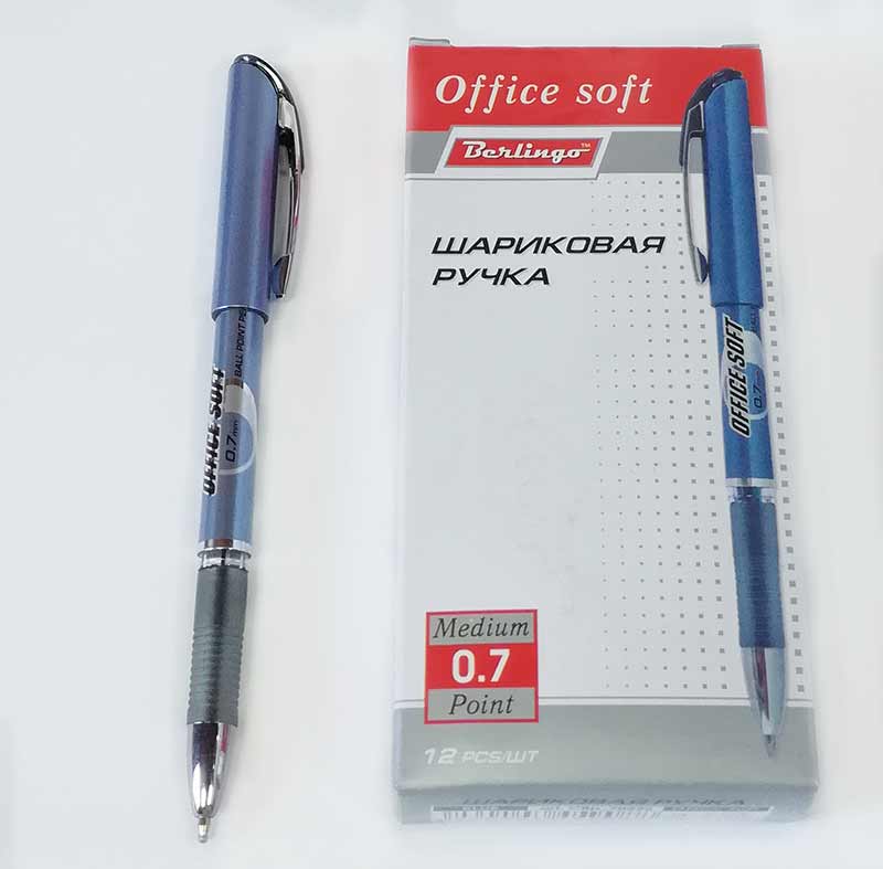 Ручка шариковая Berlingo "Office Soft" синяя от магазина Август 